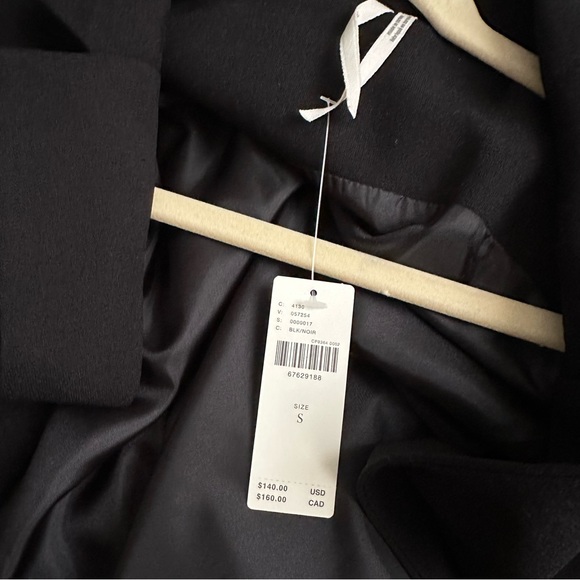 ANTHROPOLOGIE NWT - Sleeveless Black Vest Mini Dress (S) - Picture 6 of 6